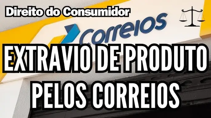 Embalagem de encomenda dos Correios com danos